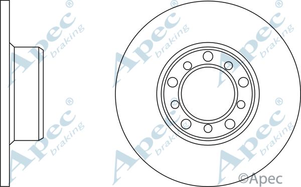 APEC BRAKING Jarrulevy DSK554